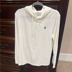 Polo by Ralph Lauren White Tee with Navy Logo Print